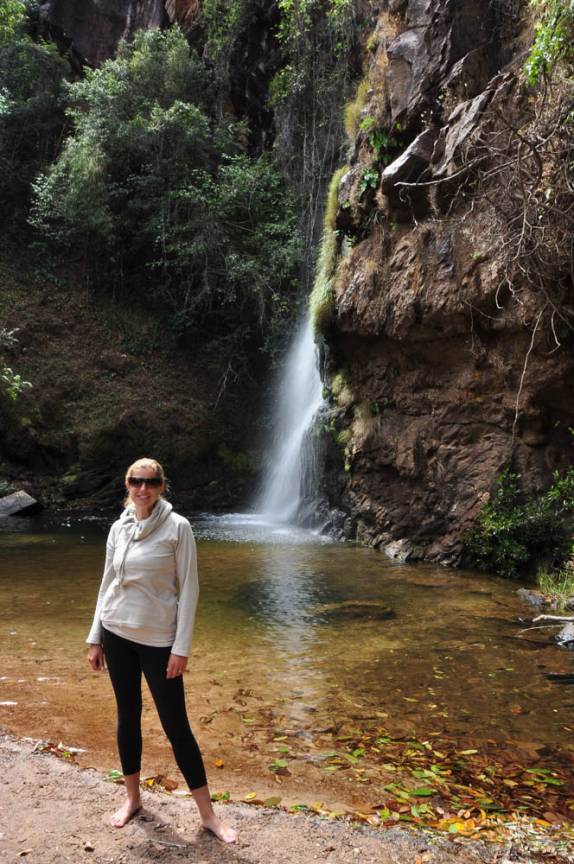A magnífica cachoeira das Andorinhas, na Chapada dos Guimarães, em Mato Grosso